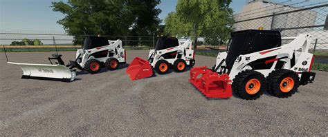 fs19 skid steer attachments|fs19 bobcat skid steer.